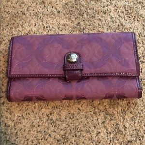 Coach purple wallet